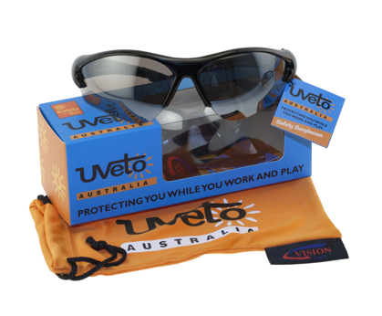 Picture of VisionSafe -U286BKSDAF - Smoke Anti-Fog Anti-Scratch Safety Sun glasses